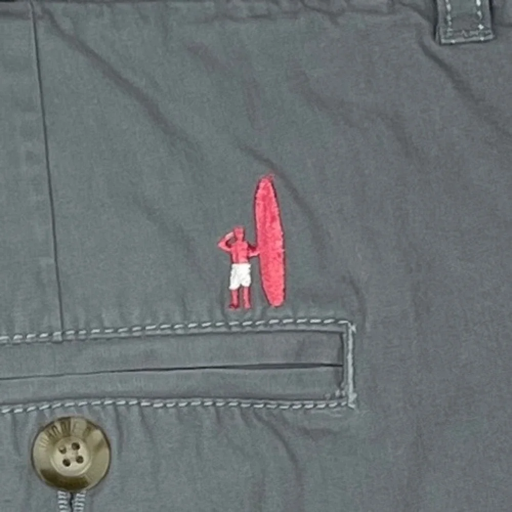 Johnnie-O West Coast Prep Shorts Mens 40 100% Cotton Cloud Break Gray 10